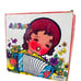 Vintage 1960 Hero Kids Red Marbled Accordion Musical Instrument China Goodlin