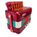 Vintage 1960 Hero Kids Red Marbled Accordion Musical Instrument China Goodlin