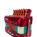 Vintage 1960 Hero Kids Red Marbled Accordion Musical Instrument China Goodlin