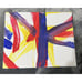 Abstract Canvas Painting 3 Colors by Lea the Elephant from KC ZOO Picture Proof