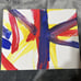 Abstract Canvas Painting 3 Colors by Lea the Elephant from KC ZOO Picture Proof