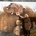 Abstract Canvas Painting 3 Colors by Lea the Elephant from KC ZOO Picture Proof