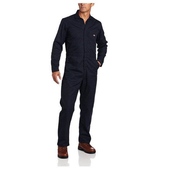NWT Dickie's Mens Long-Sleeve Work Coveralls Dark Blue Size Small REG 80 2D126