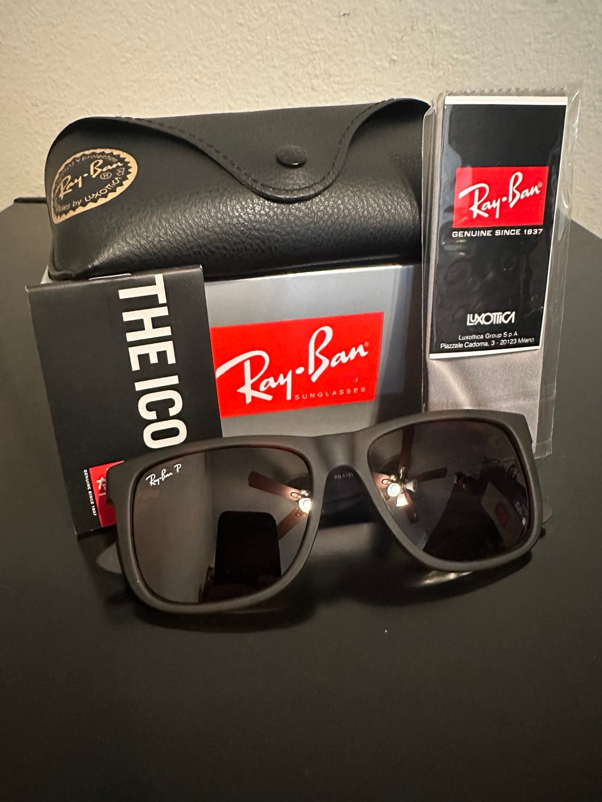 Ray Ban Justin - Classic Matte Havana/Brown Gradient Polarized 54 mm Sunglasses