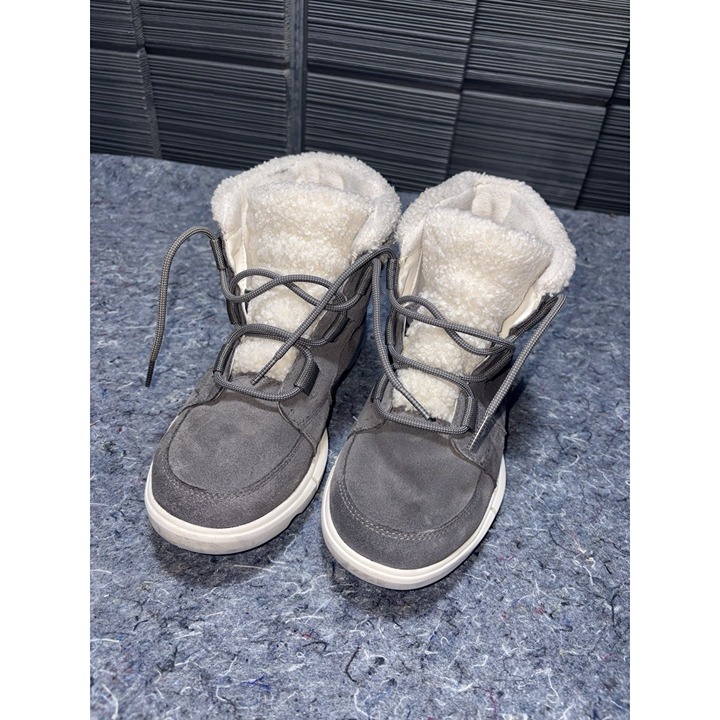 Sorel Women’s Size 8 Faux Fur Gray Waterproof Boots NL4451-052