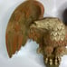 Vtg Burwood Products American Eagle 60s MCM Wall Decor Faux Wood #4256 24 x 17