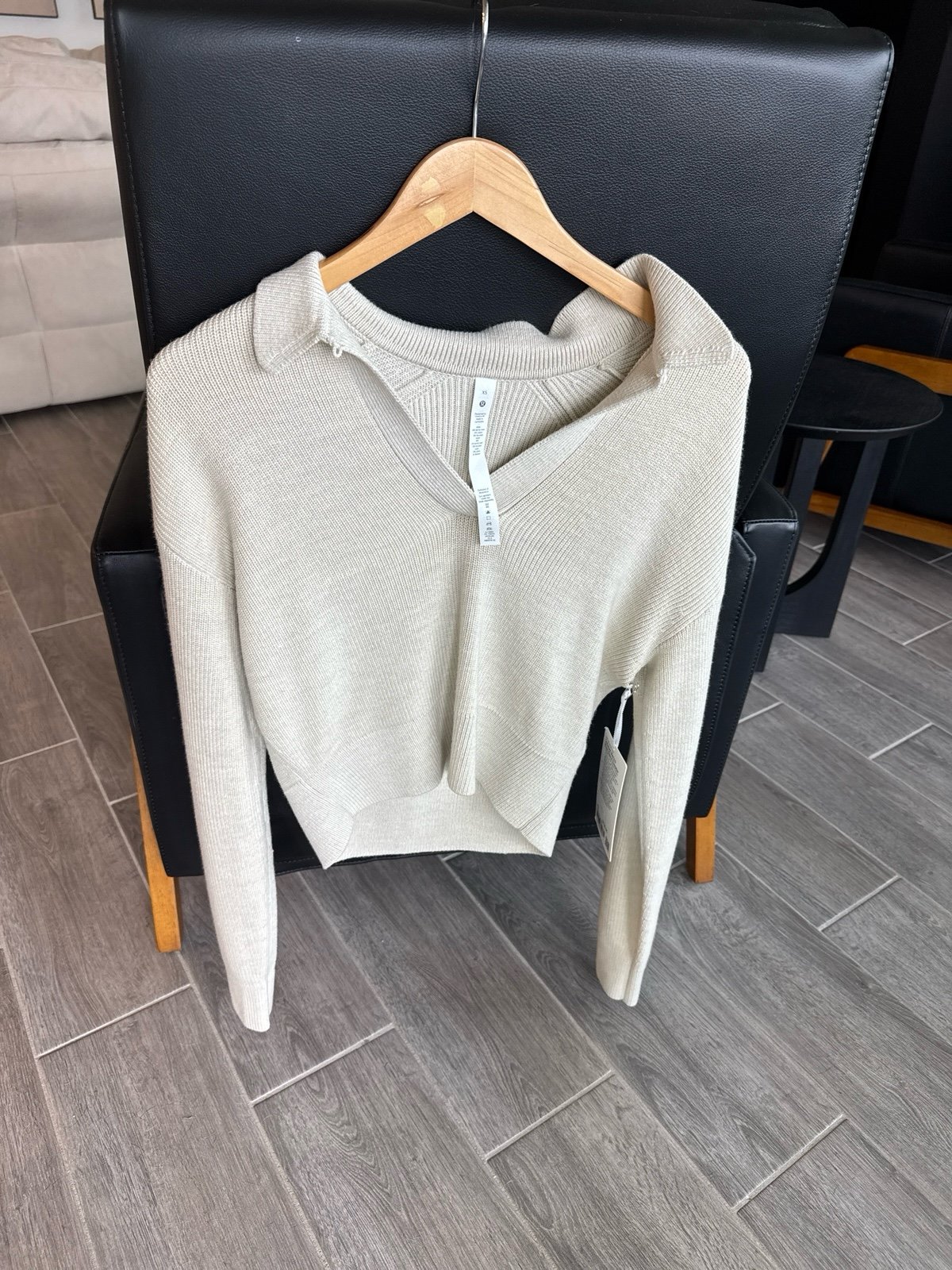 Lululemon Collard Merino Wool-Blend Sweater xs nwt