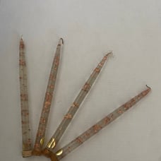 4 Vintage Lucite Candles