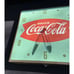 Antique Coca-Cola Clock Fish Tail Green background PAM No Glass Drink Coke