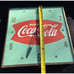 Antique Coca-Cola Clock Fish Tail Green background PAM No Glass Drink Coke