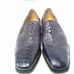 Georgio Brutini Shoes, Genuine Snake Leather Navy Blue Size 8W Style 155623 NWOT