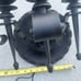 3 LIGHTS WROUGHT IRON SPANISH REVIVAL WALL SCONCE 1920S STYLE BLACK FINISH
