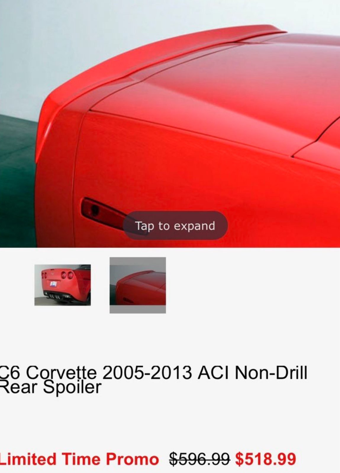 Corvette c6 spoiler