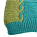 Hand Knit Handmade Pullover Sweater Vest Women's M Colorblock Blue Green NEW