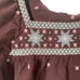 Madewell Embroidered Crinkle Cotton Bubble Sleeve Top Size L