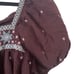 Madewell Embroidered Crinkle Cotton Bubble Sleeve Top Size L