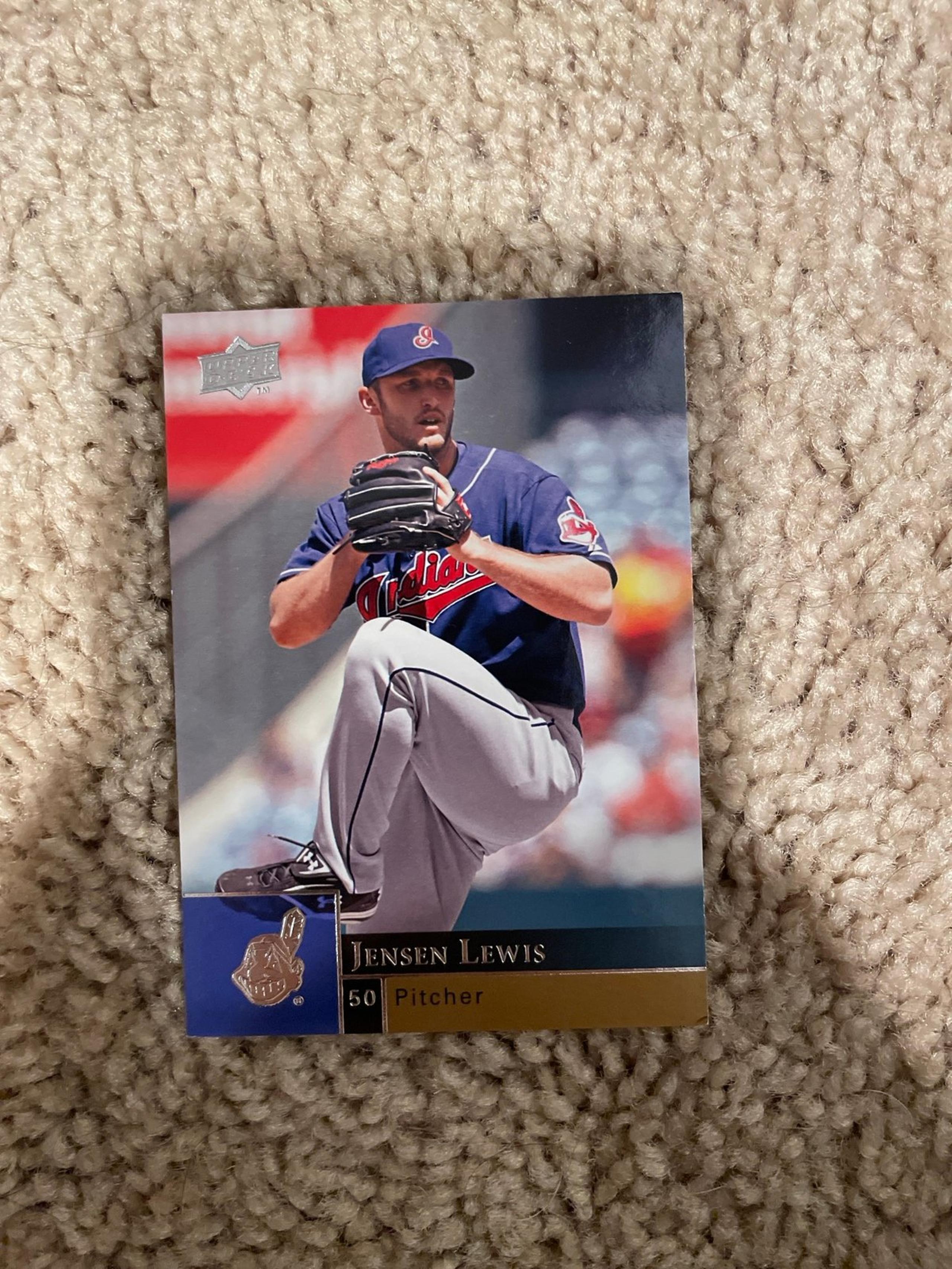 Jensen Lewis Upper Deck Baseball Trading Card 2009
