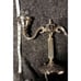 Antique silver plated lamp