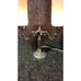 Antique silver plated lamp