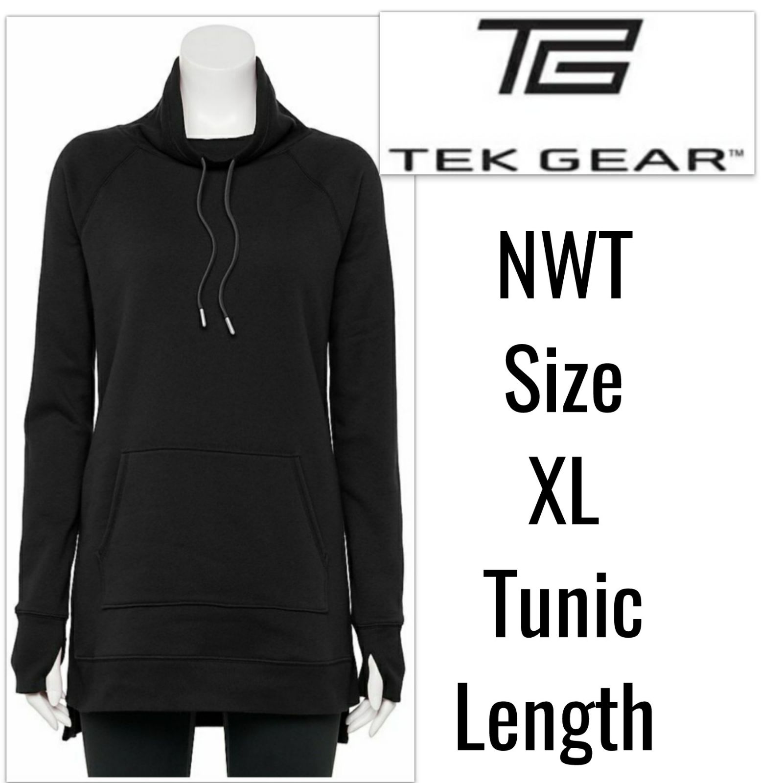 tek gear mock turtleneck