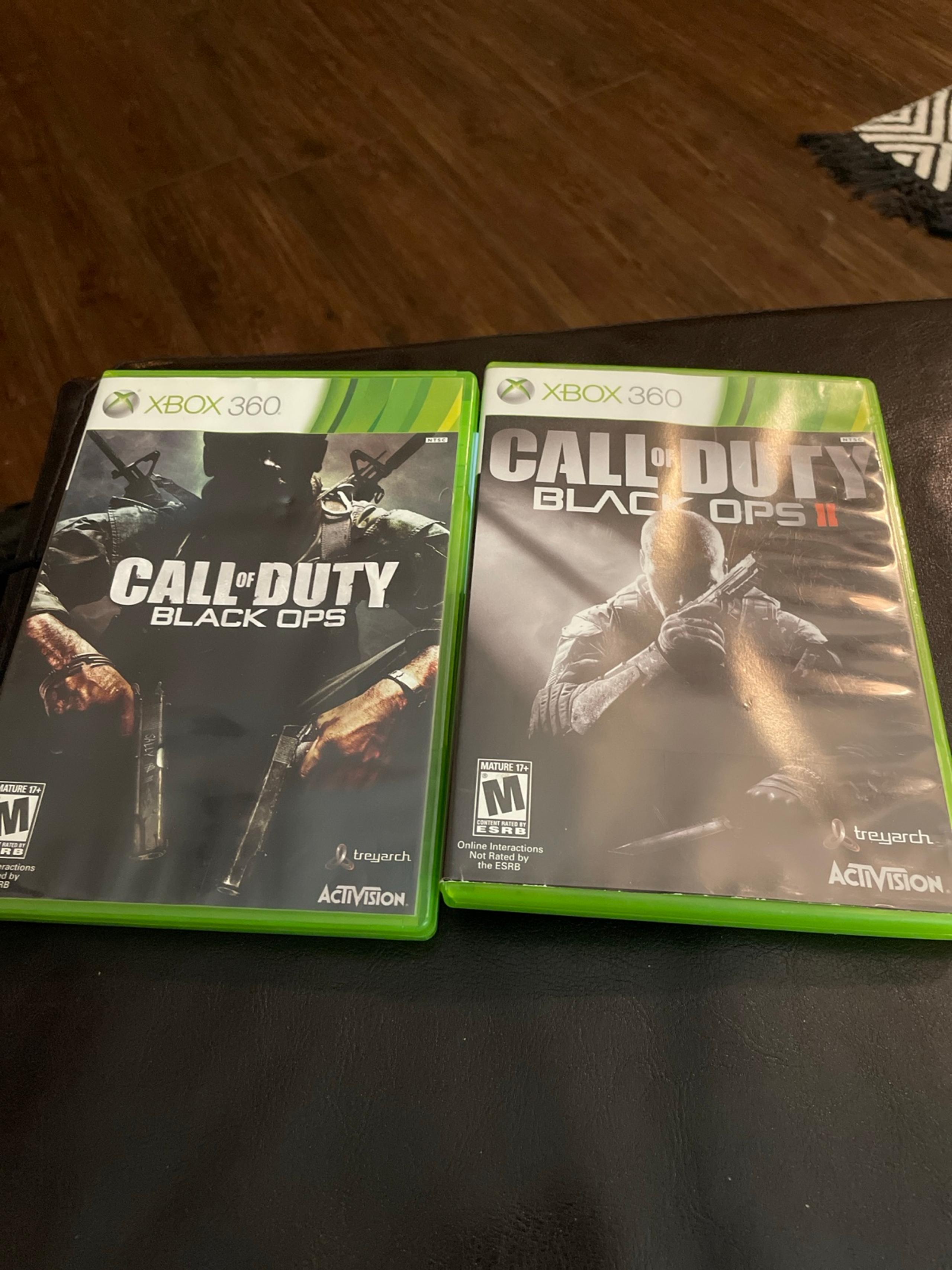 Call of Duty Black Ops 1 + 2 Game Bundle For Xbox 360 COD Lot