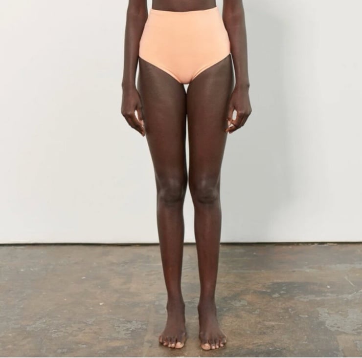 NWT Mara Hoffman Lydia Pink Bikini Bottom High Rise Swim