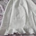 KARL LAGERFELD PARIS work office dress white Pleated ruffles trim front pearls