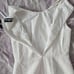 KARL LAGERFELD PARIS work office dress white Pleated ruffles trim front pearls