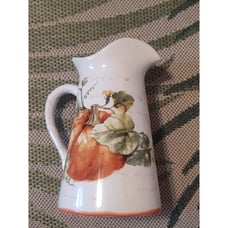 Peir 1 Pumpkin Patch Pitcher By Ironstone 10 Ht Thanksgiving
