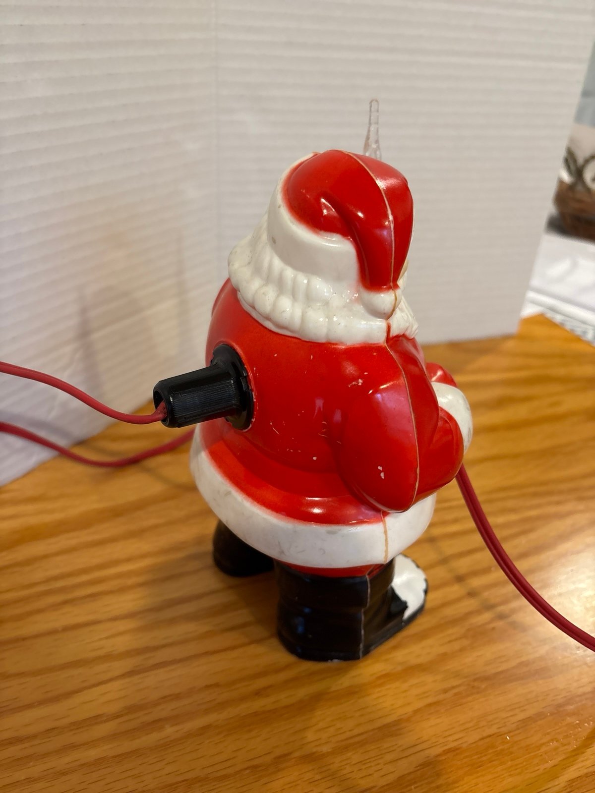 1950's Vintage Christmas Santa Claus Light Royalite