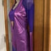 THE LINE UP PURPLE MESH SPACE UNITARD OPEN BACK DANCE COSTUME ADULT MEDIUM