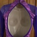 THE LINE UP PURPLE MESH SPACE UNITARD OPEN BACK DANCE COSTUME ADULT MEDIUM