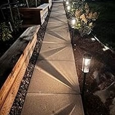 Solar Pathway Lights Outdoor, 8 Pack Solar Powered Garden Lights Waterproof