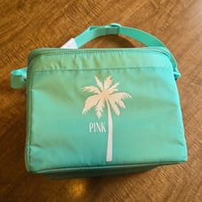 Victoria's Secret PINK Logo Palm Tree Beach Soft Cooler Tote Bag NWT