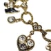 Scottie Dog Charm Bracelet Bone Heart Paw Terrier Lover Enamel Toggle Scotty Vtg