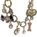 Scottie Dog Charm Bracelet Bone Heart Paw Terrier Lover Enamel Toggle Scotty Vtg
