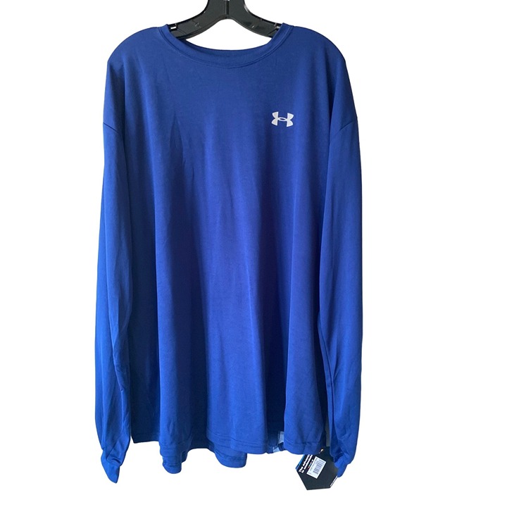 Under Armour Men's Y2K Blue Loosegear Performance LS Tee Shirt Size XXL NWT