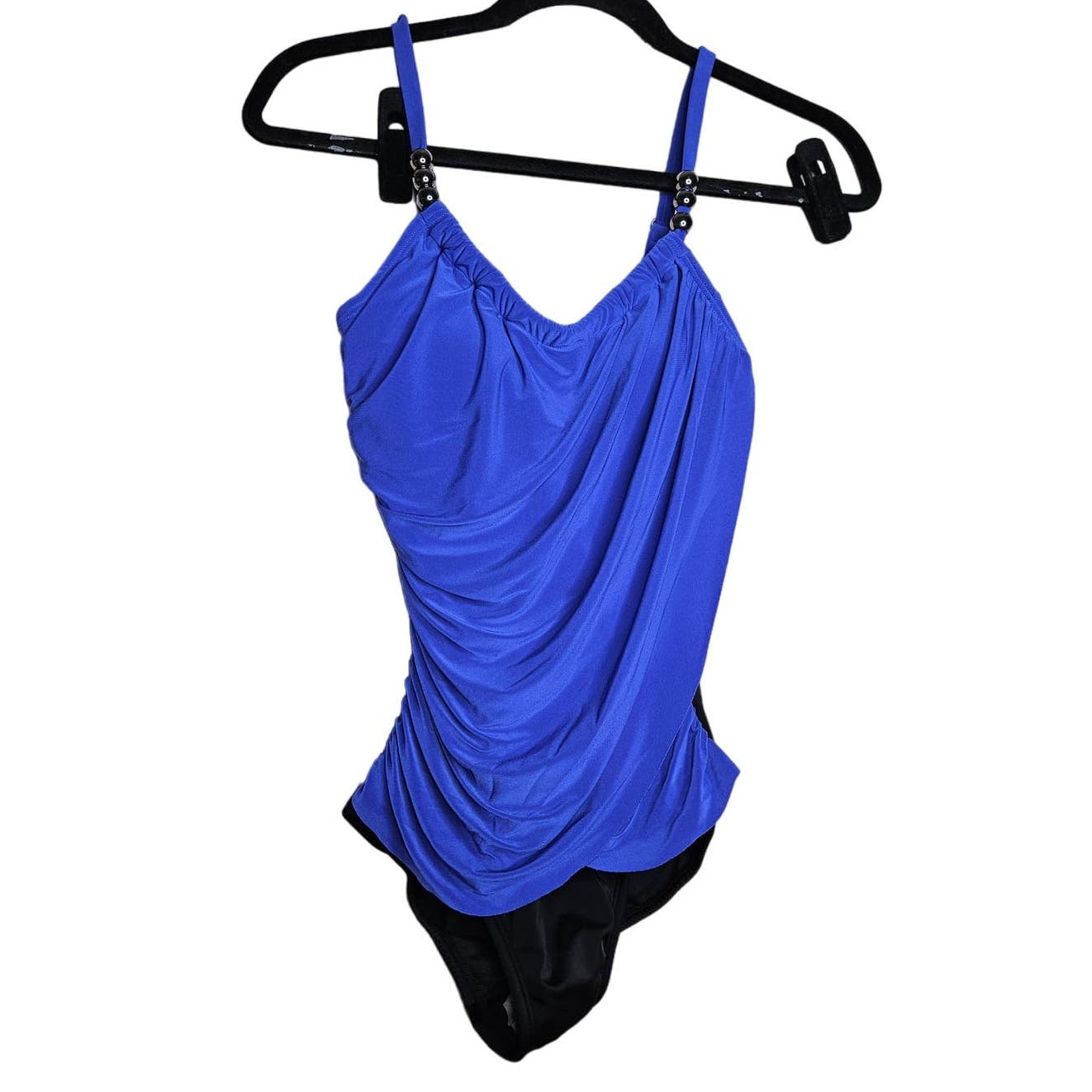 NEW Magicsuit 6 Blue Black One Piece High Neck Slimming Swimsuit Beach POol