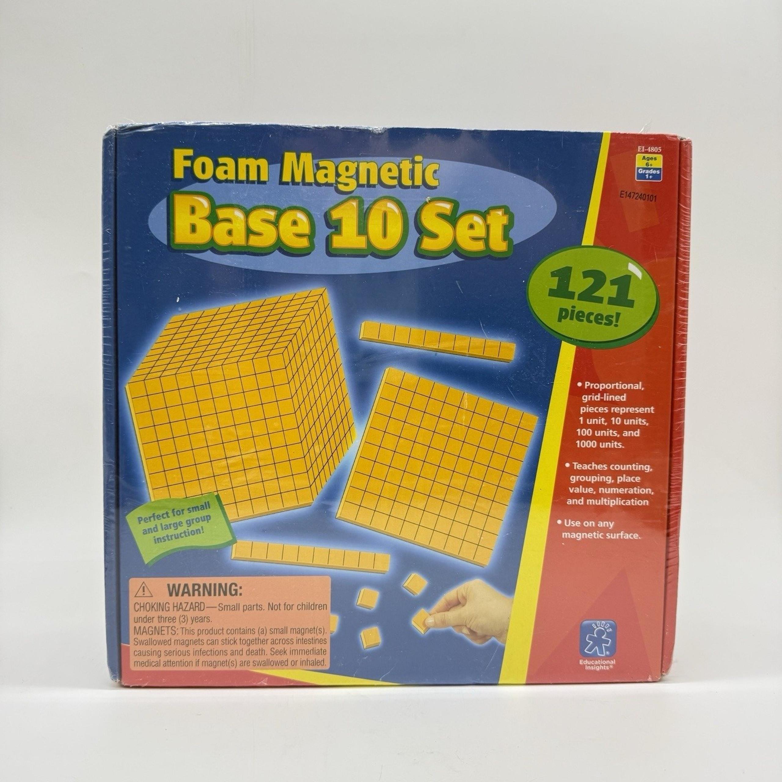 Educational Insights Foam Magnetic Base 10 Set New Educational Hands On Learning
