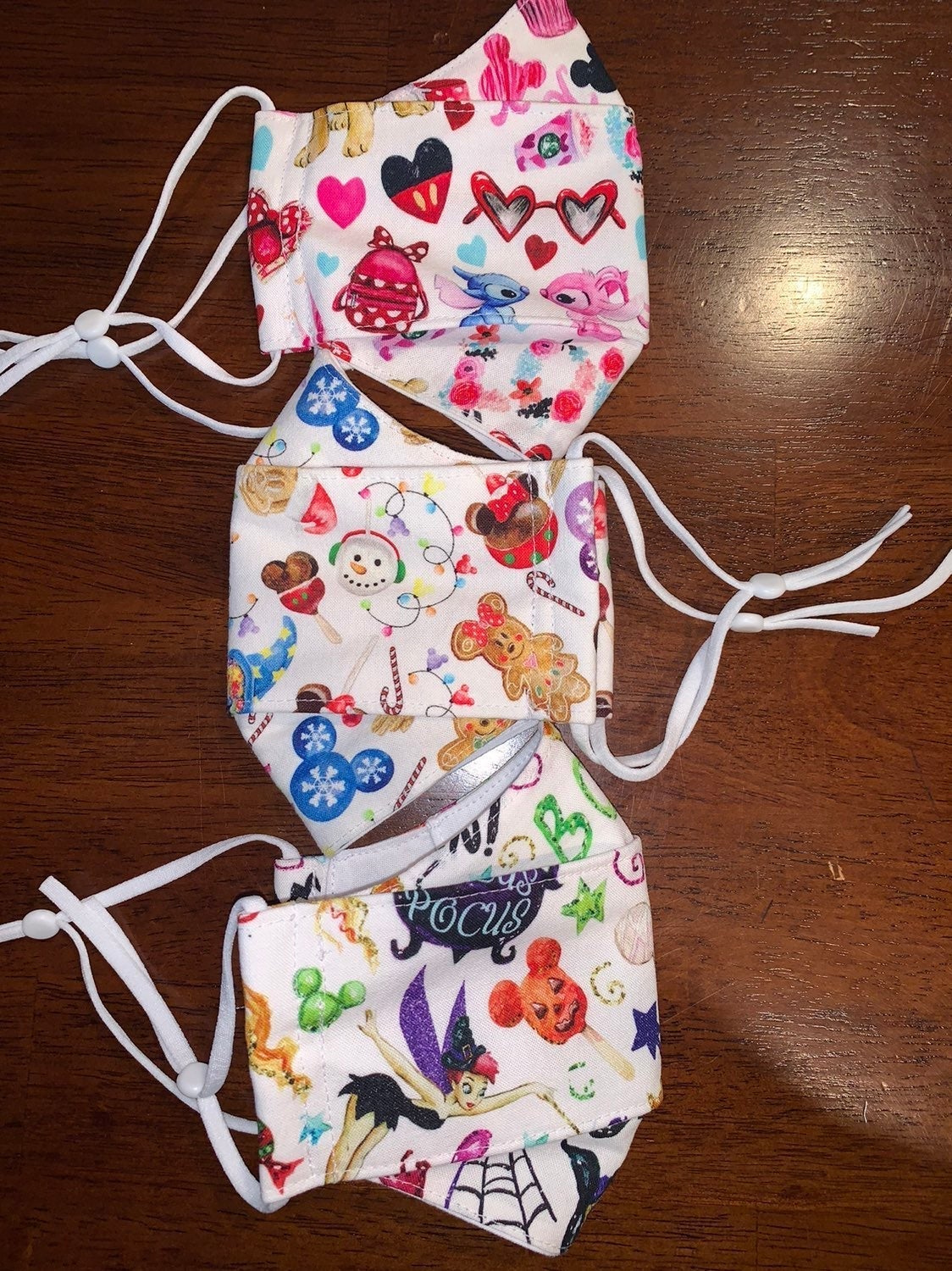 3 Holiday Disney Handmade Cotton 3D Mask