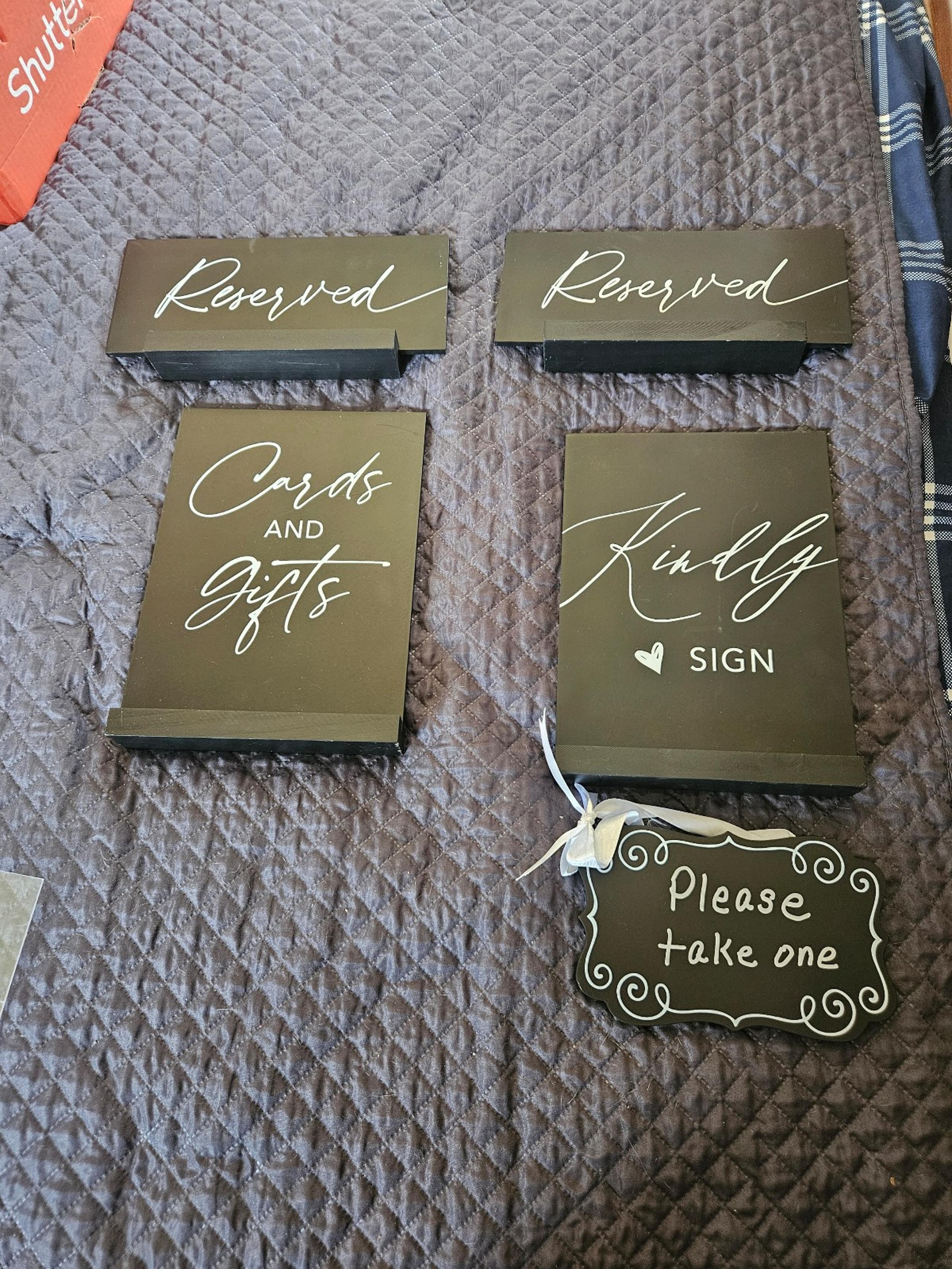 Black and White Signage