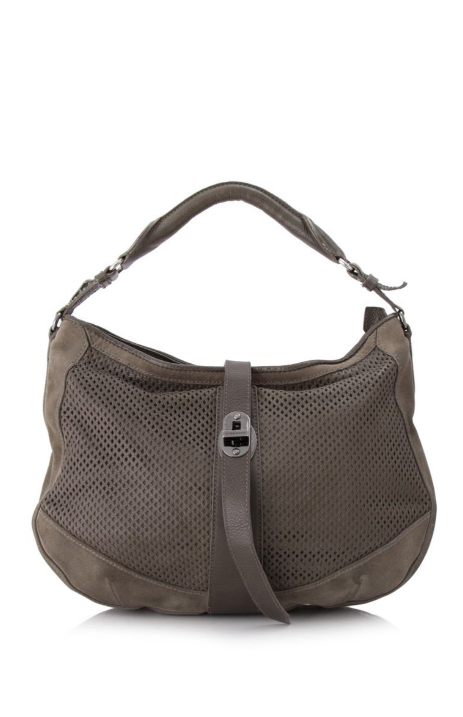 BURBERRY leather/suede handbag Perforated leather Bag