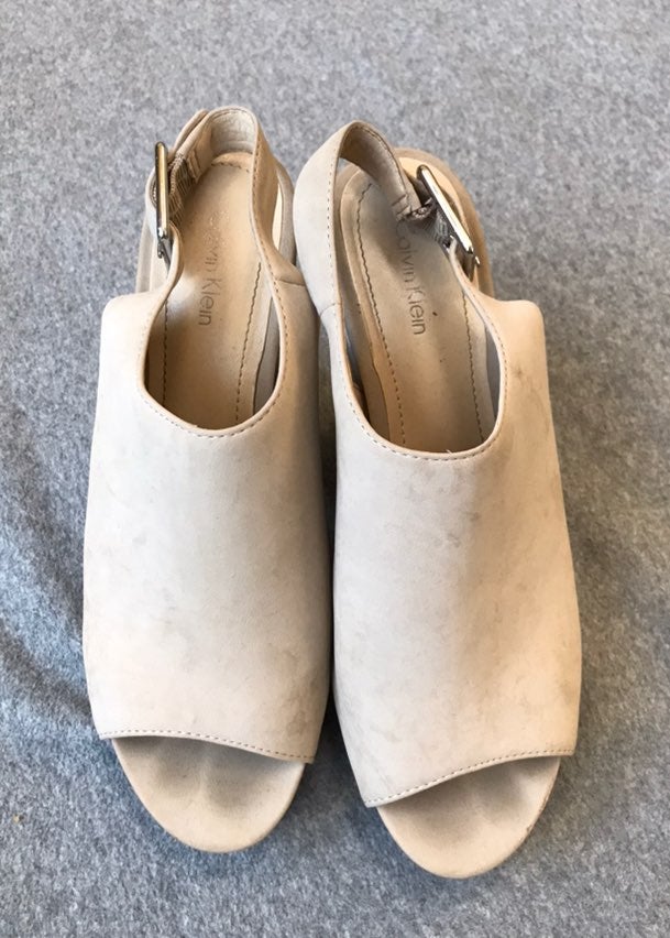 Calvin Klein Beige Wedges