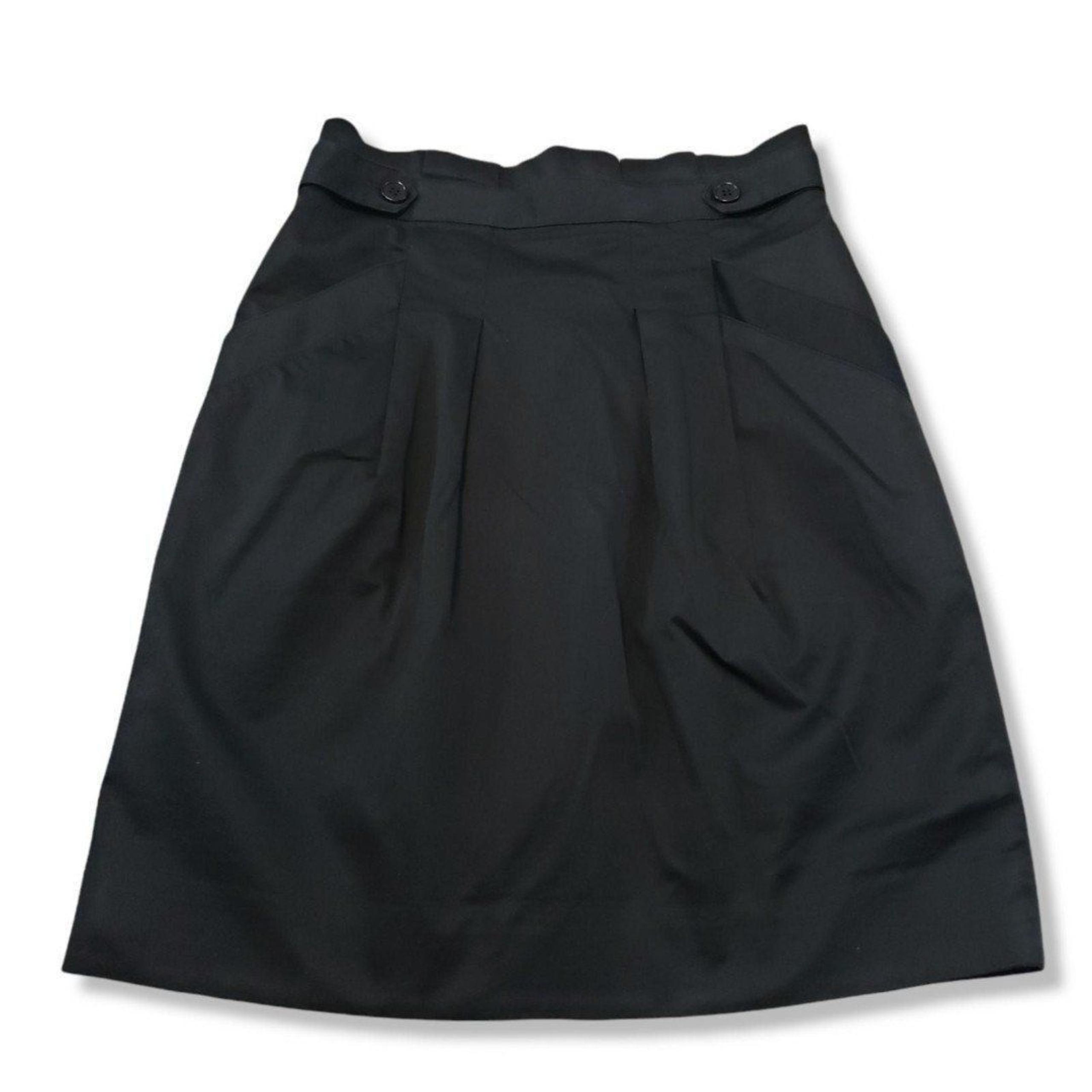 BCBGMaxAzria Skirt Size 6 A-Line Pleated Black Women's Skirt BCBG MAX AZRIA 

97
