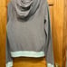Victoria’s Secret PINK size M gray and seafoam zip up jacket
