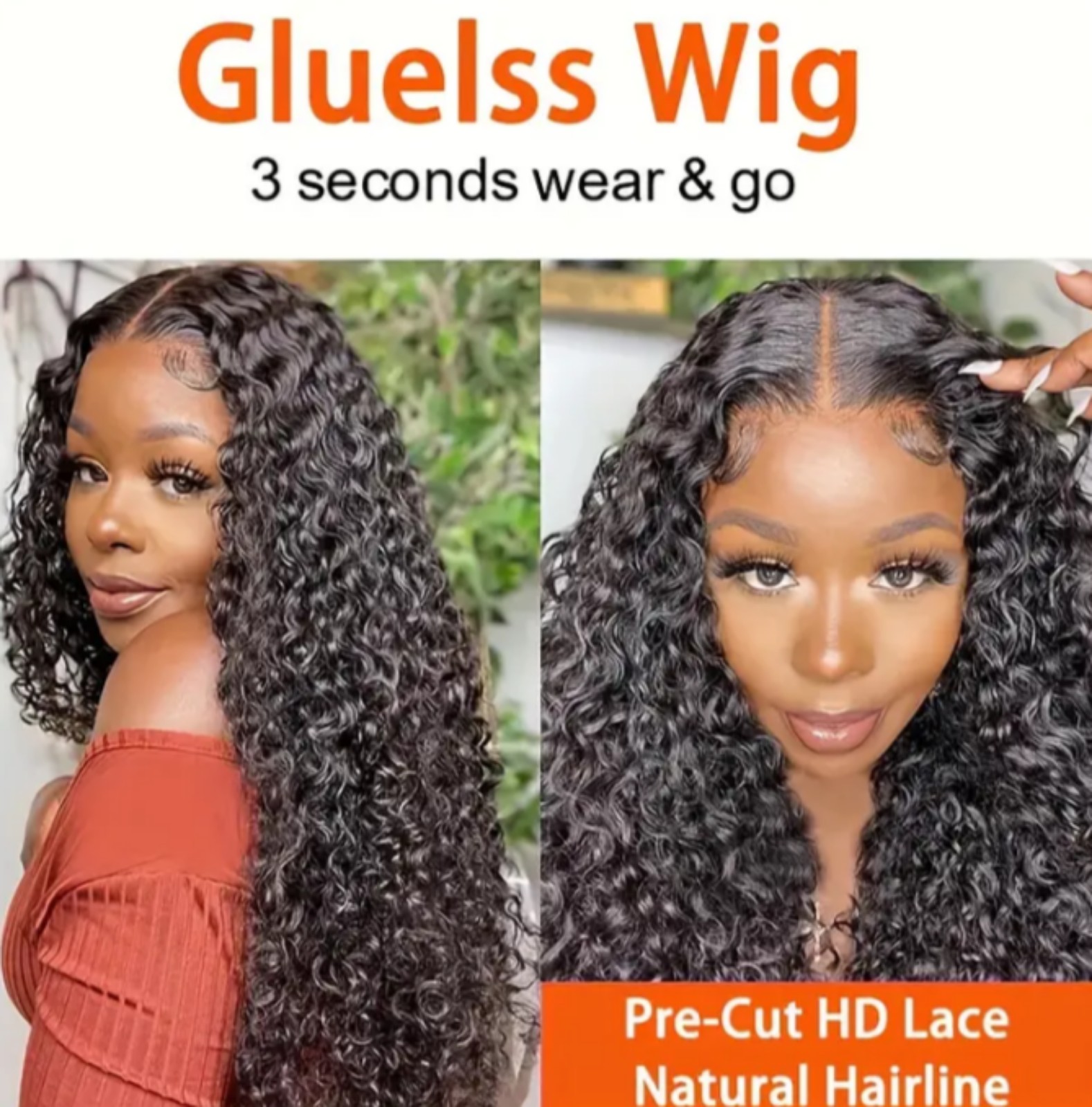 Glueless Lace Front Wig 24 Inch