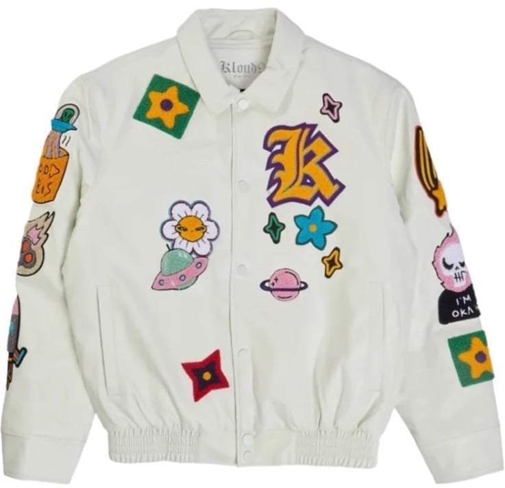 Unisex WHITE jean jacket, size M