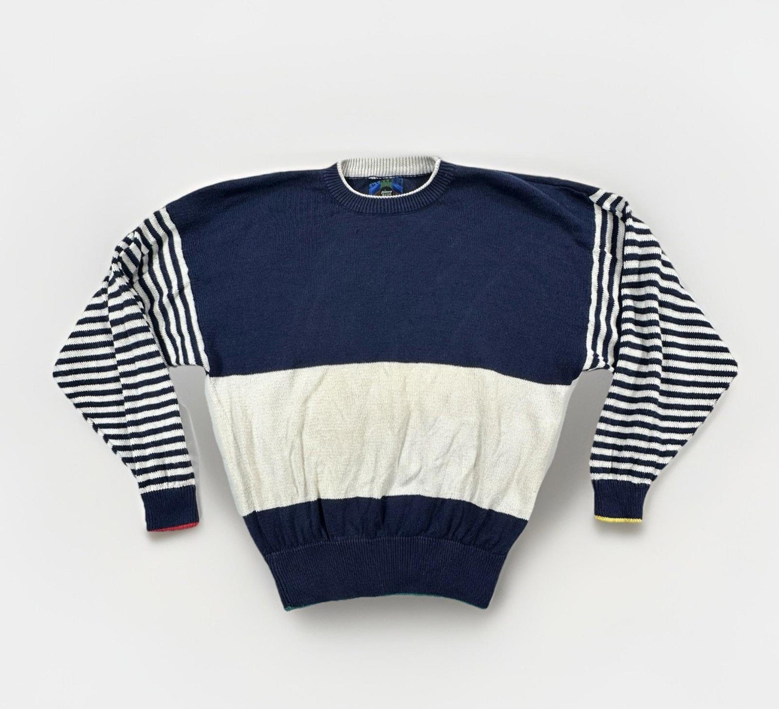 Vintage Generra Men's Grandpa Fishing Sweater Size XL Knit Pullover Ramie Cotton