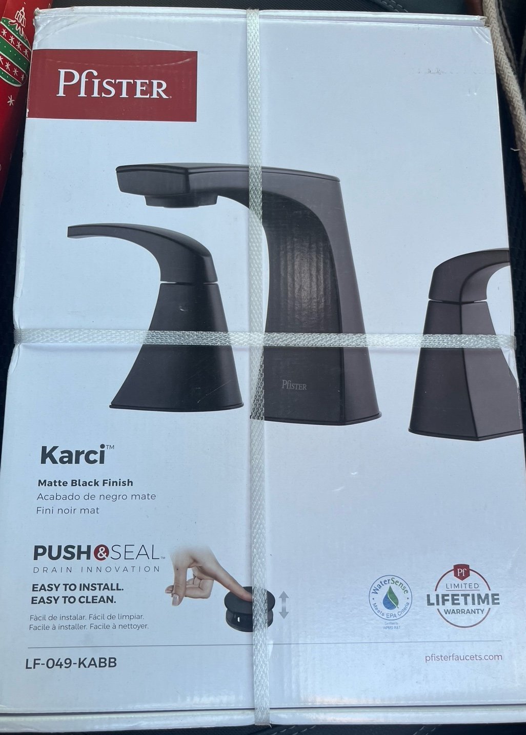 Nib - Pfister faucet black finish Matte - Karcie