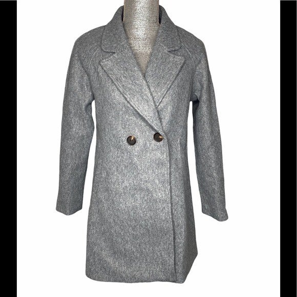 NWT! ALLEGRA K DOUBLE BREASTED NOTCHED LAPEL COAT S